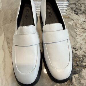 Camper White Loafers